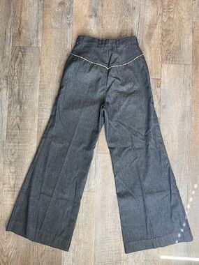 1970’s Vintage Floral Piping Bell Bottoms